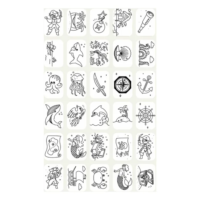 Refill for Kidydraw Mini - Pirates, princesses and wild animals