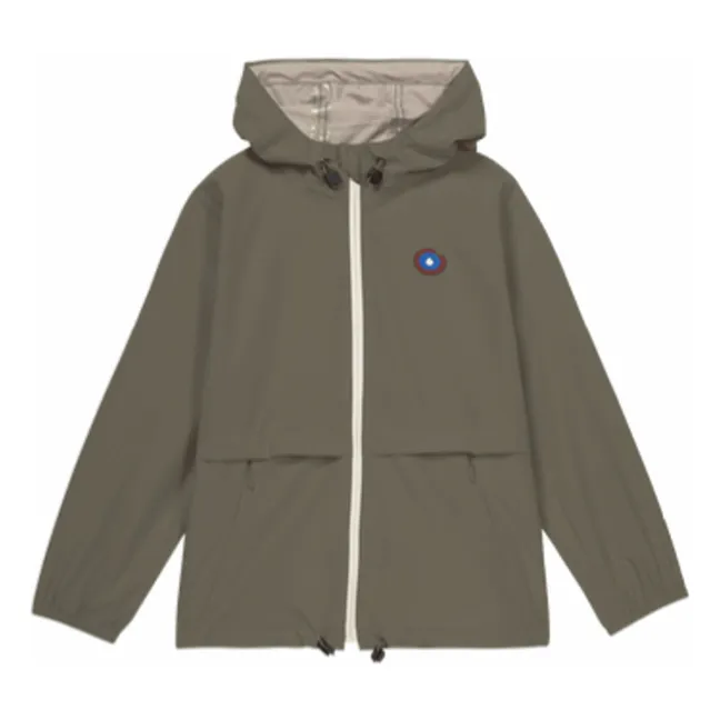 Coupe-Vent Imperméable Bastille Fibres Recyclées | Vert kaki