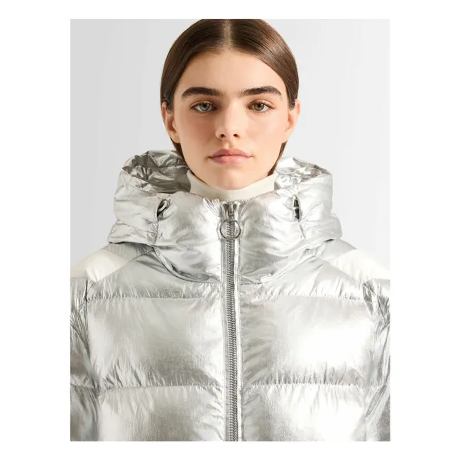Charloy Metall Skijacke | Silber