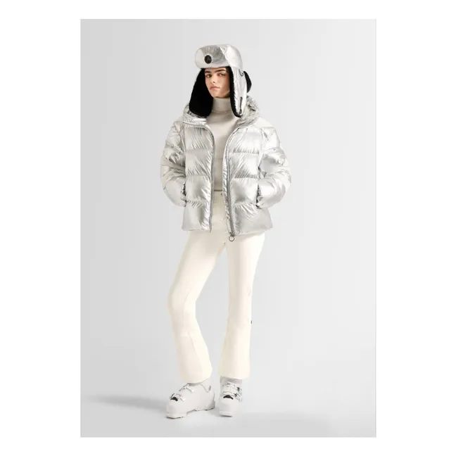 Charloy Metal Ski Jacket | Silver