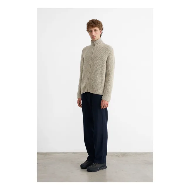 Cardigan Paris | Gris chiné clair