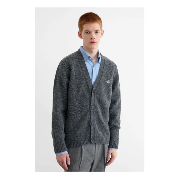 Duck Patch Cardigan | Grey- Product image n°1