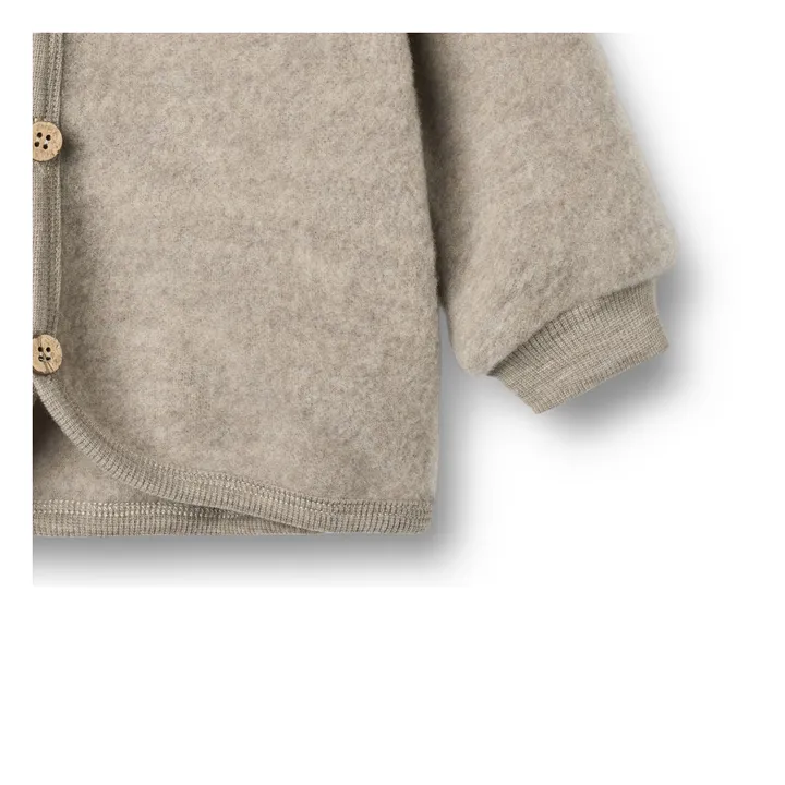 Cardigan Kari Laine Mérinos | Beige- Image produit n°4