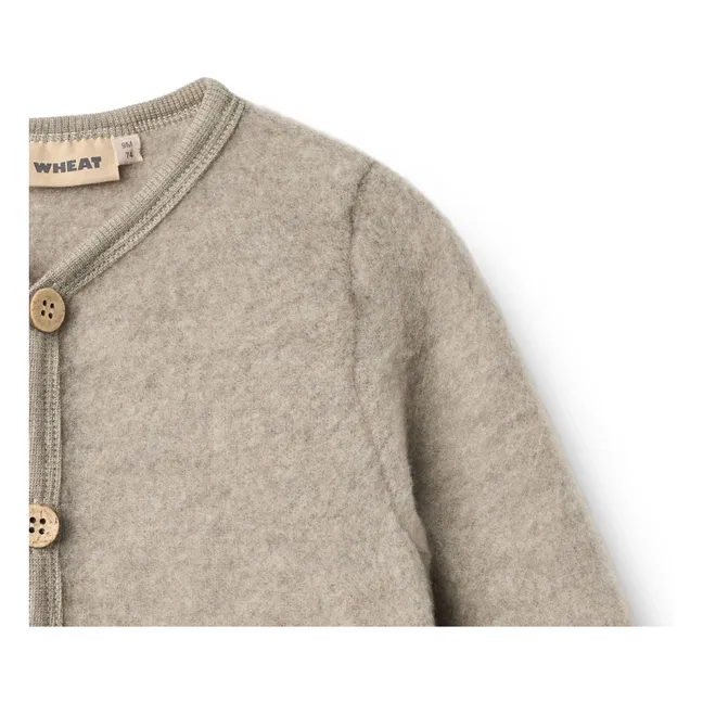 Cárdigan de lana merina Kari | Beige