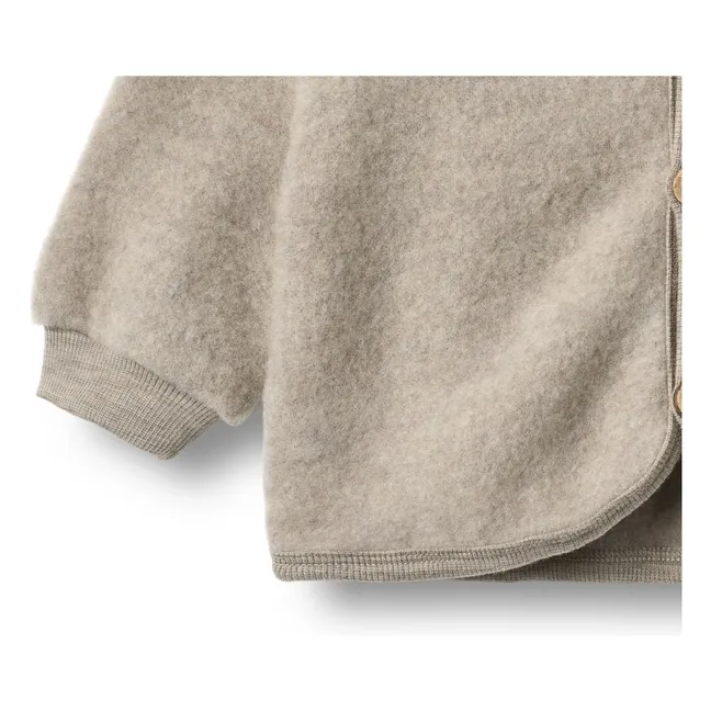 Cárdigan de lana merina Kari | Beige