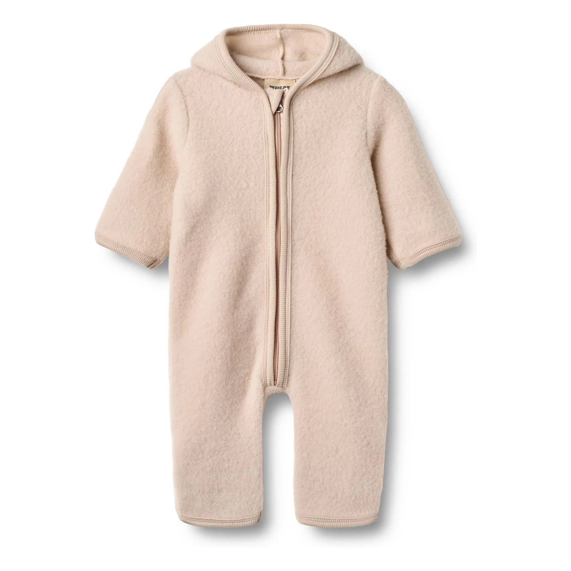Wheat Powder Pink Ata Merino Wool Jumpsuit