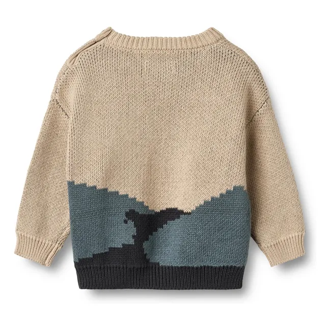 William Jacquard Pullover aus Bio-Baumwolle | Beige