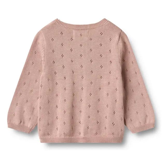 Strickjacke Maia aus Bio-Baumwolle | Rosa