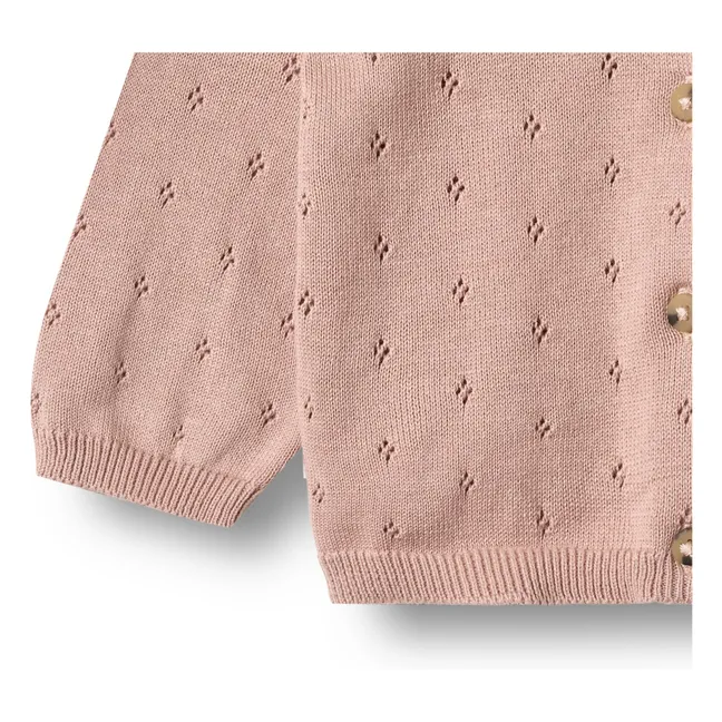 Strickjacke Maia aus Bio-Baumwolle | Rosa