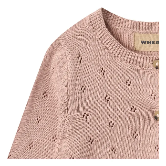 Cardigan Maia Coton Bio | Rose