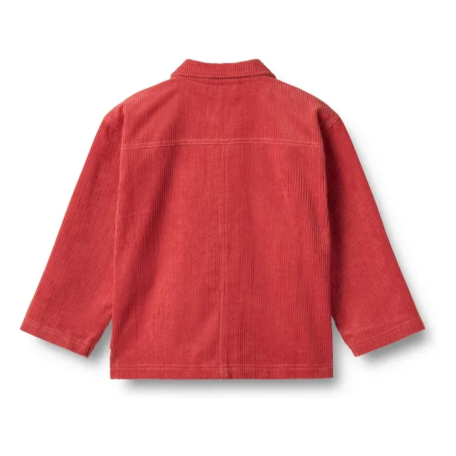 Surchemise Sage Velours Côtelé Coton Bio | Rouge