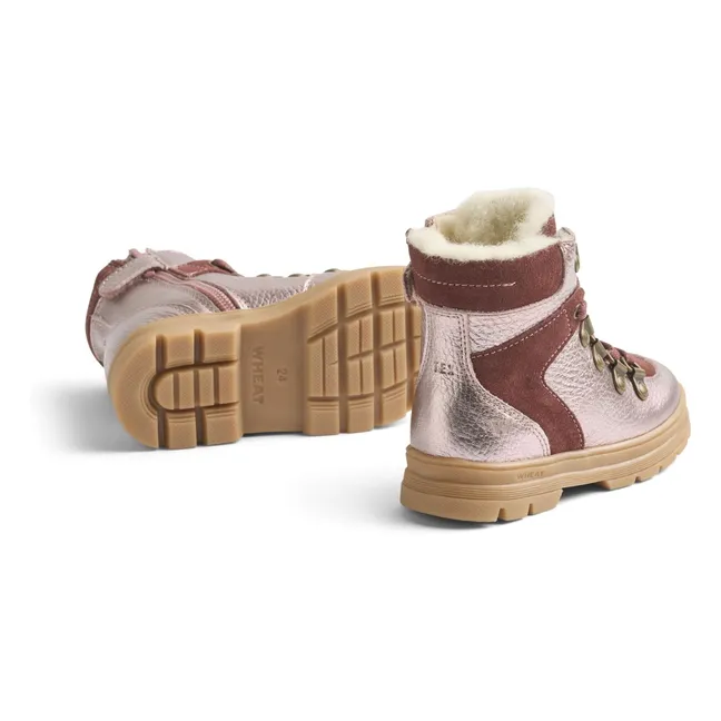 Stivali Toni Hiker Tex in pelle e camoscio | Rosa