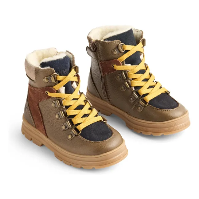 Toni Hiker Tex Leather/Suede Boots | Brown