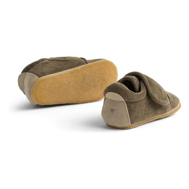 Sasha Kord-Pantoffeln | Braun