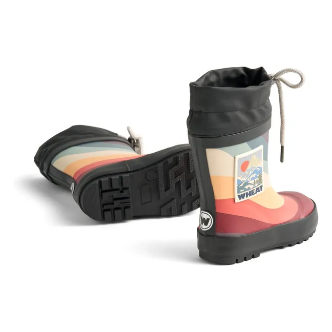 Bottes de Pluie Thermo Print | Noir