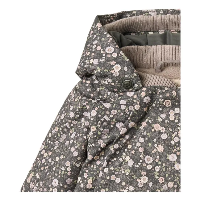 Veste Sascha Fleurie Fibres Recyclées | Gris foncé