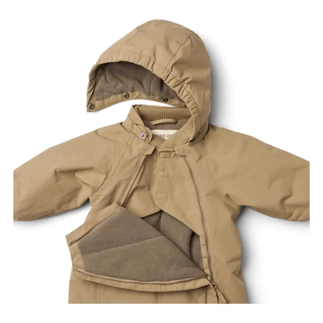 Traje de esquí Adi de fibra reciclada | Beige