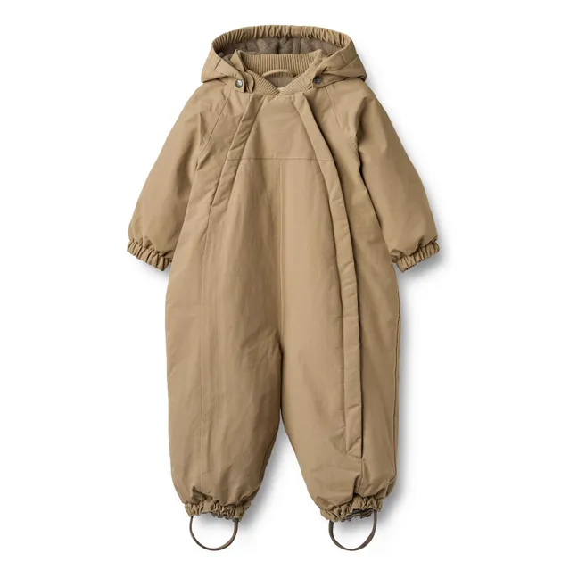 Traje de esquí Adi de fibra reciclada | Beige