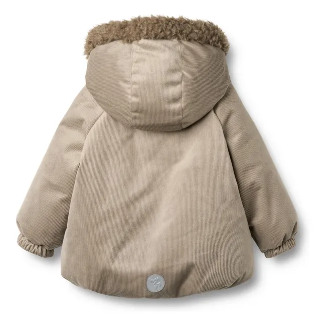 Chaqueta de plumón de fibra reciclada Billo | Beige
