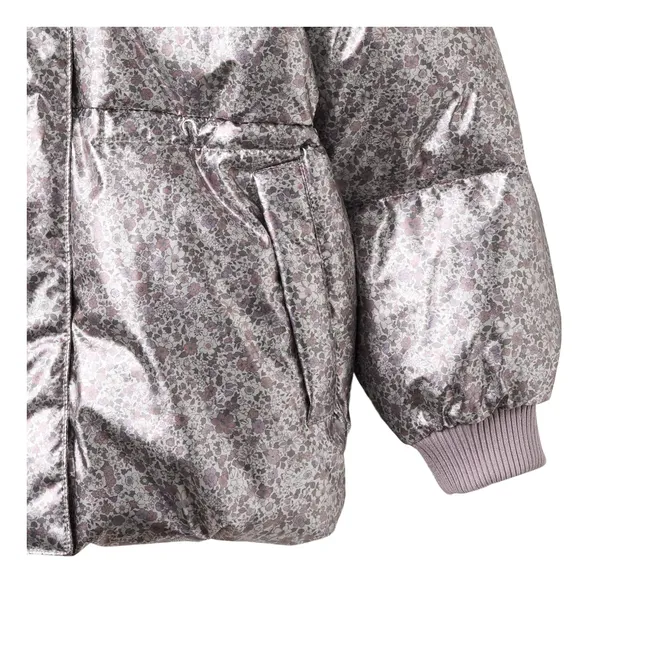 Chaqueta de plumón de fibra reciclada Eli | Plateado