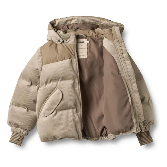 Mads Recycled Fiber Daunenjacke | Beige