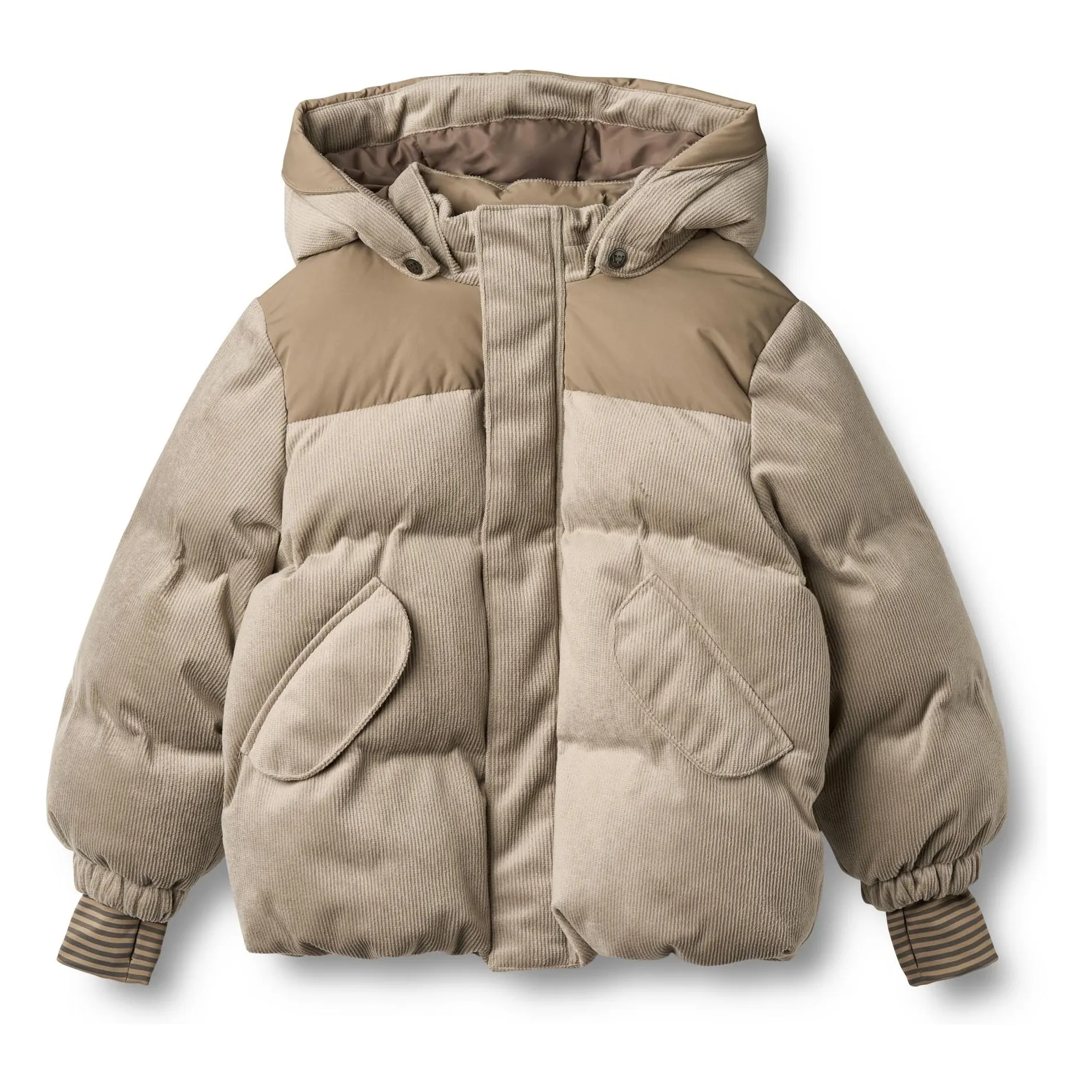 Wheat Beige Mads Recycled Fiber Down Jacket