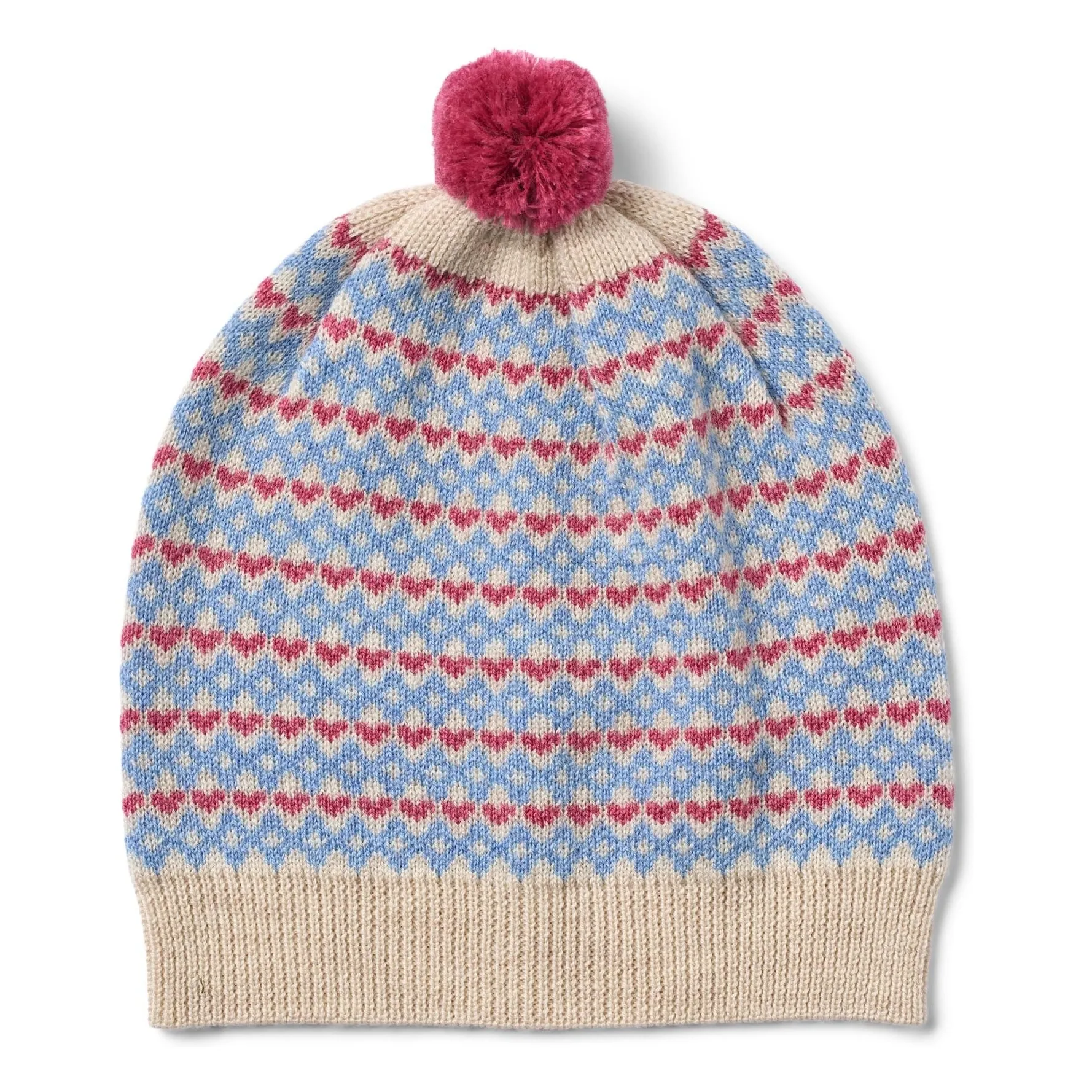 Wheat Light Blue Doonia Cap Merino Wool