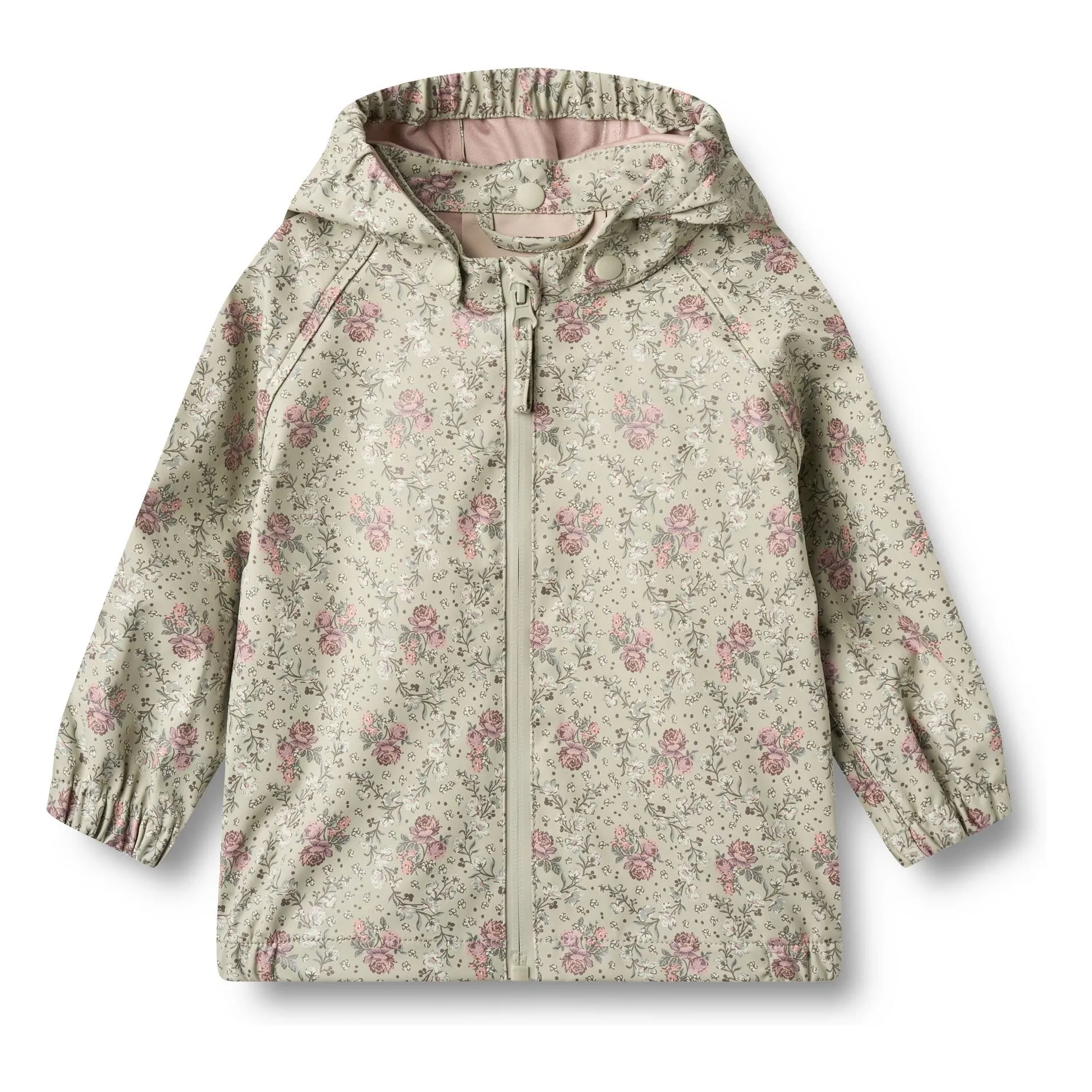 Wheat Pale Green Chardy Recycled Fiber Waterproof Windbreaker