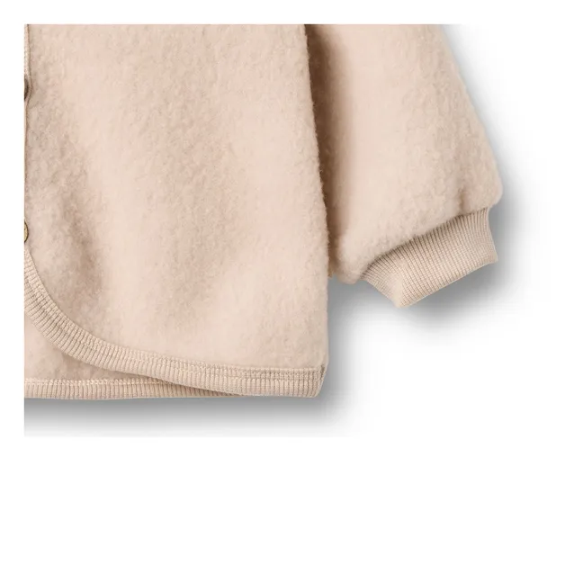 Cardigan Kari in lana merino | Rose poudré