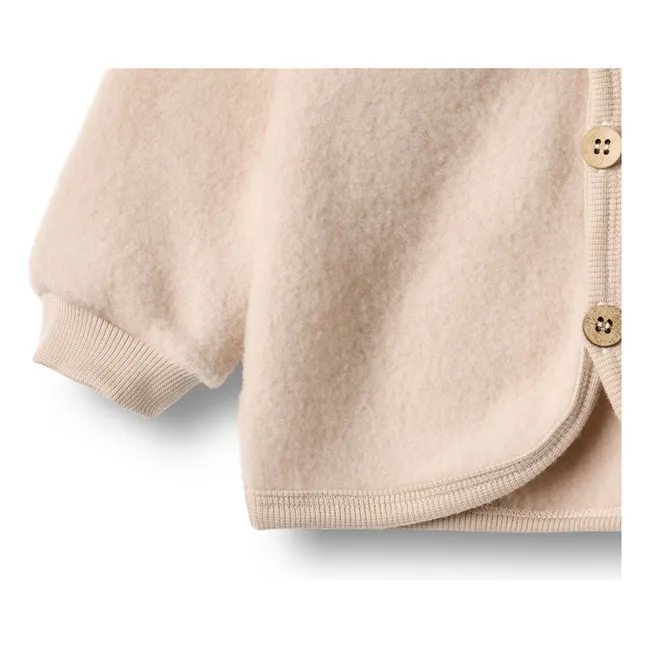 Cardigan Kari Laine Mérinos | Rose poudré