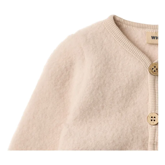 Cardigan Kari in lana merino | Rose poudré