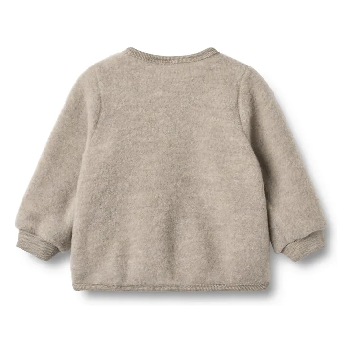 Cardigan Kari Laine Mérinos | Beige- Image produit n°5