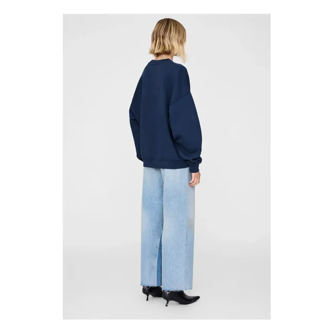 Sudadera oversize Miles Letterman | Azul Marino