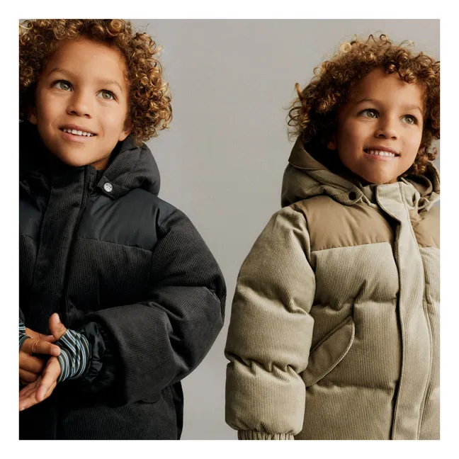 Chaqueta de plumón de fibra reciclada Mads | Beige