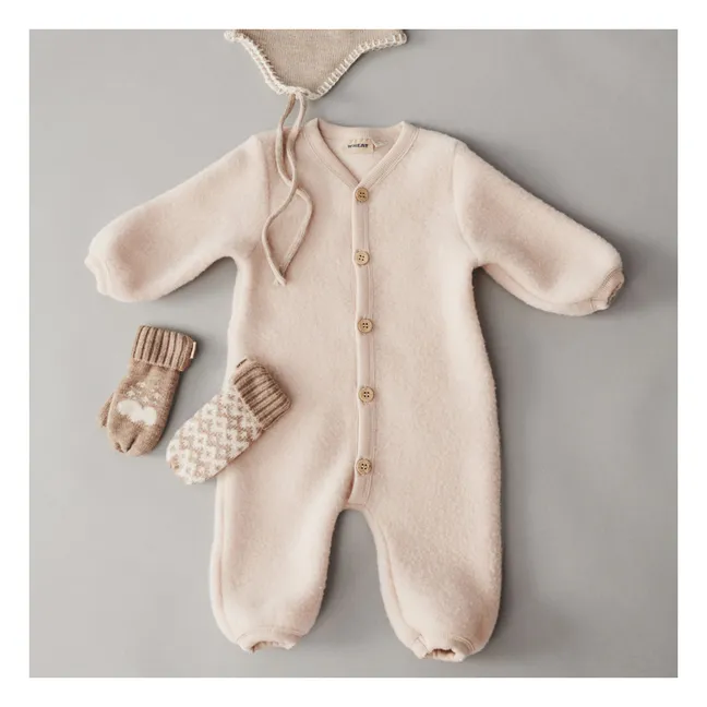 Combinaison Levi Laine Mérinos | Rose poudré