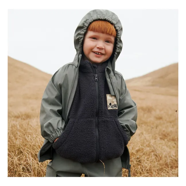 Veste Façon Sherpa Helge Fibres Recyclées | Noir