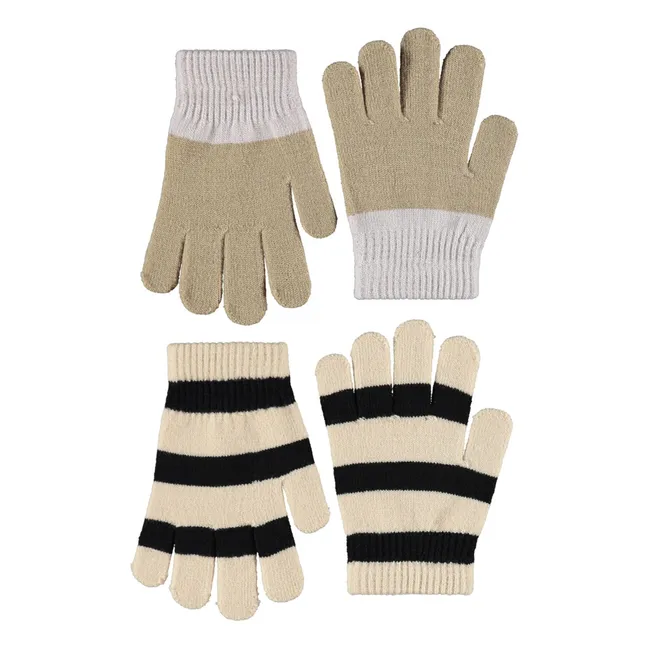 Lot de 2 Paires de Gants Kei | Beige