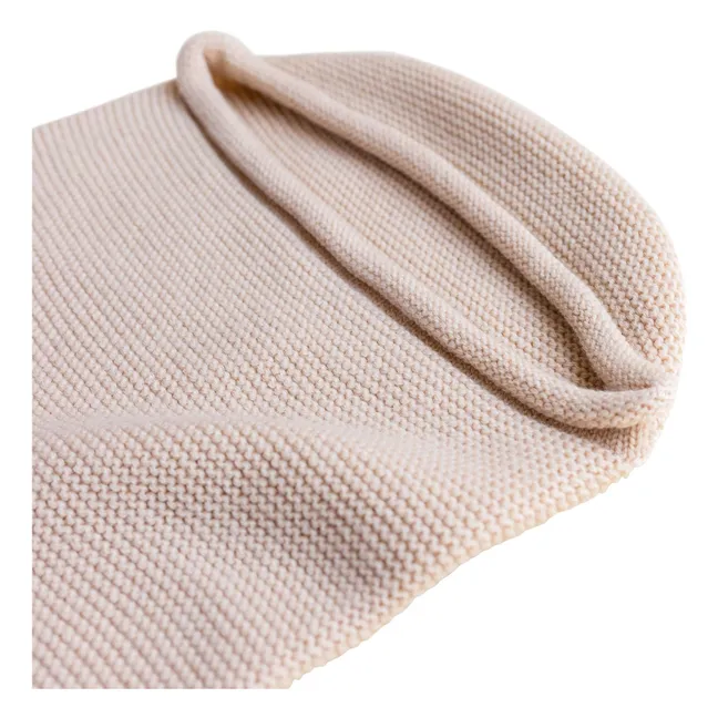 Coperta in fasce in lana merino | Beige