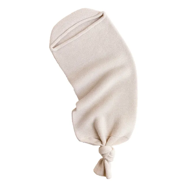 Coperta in fasce in lana merino | Crema