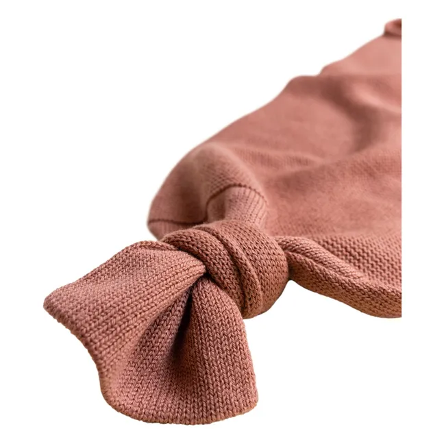 Coperta in fasce in lana merino | Mattone