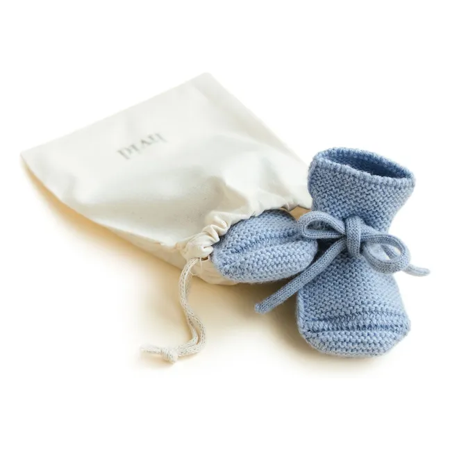 Merino wool slippers | Light Blue