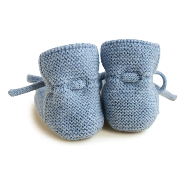 Merino wool slippers | Light Blue