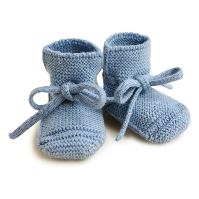 Merino wool slippers | Light Blue