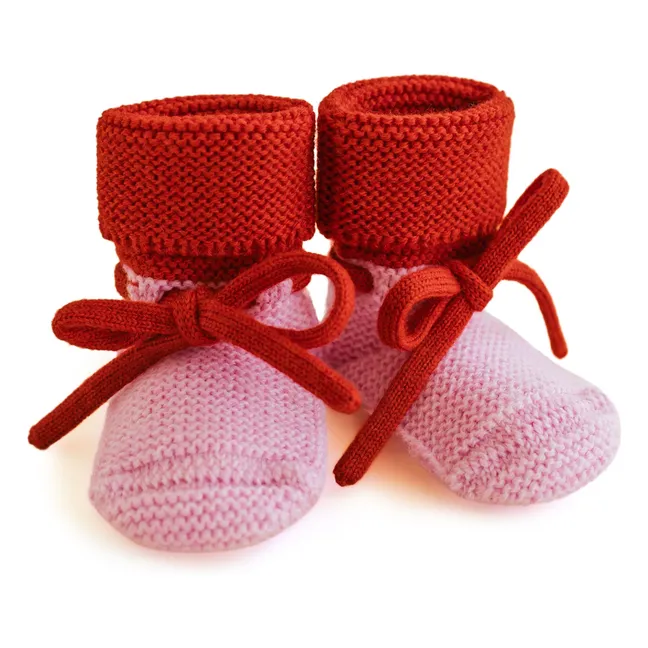 Merino wool slippers | Pink