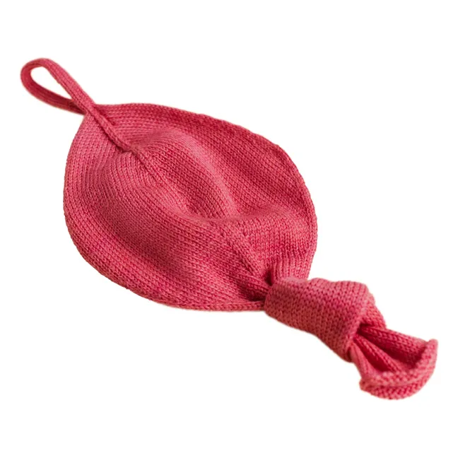 Titi Merino wool pacifier holder | Fuchsia