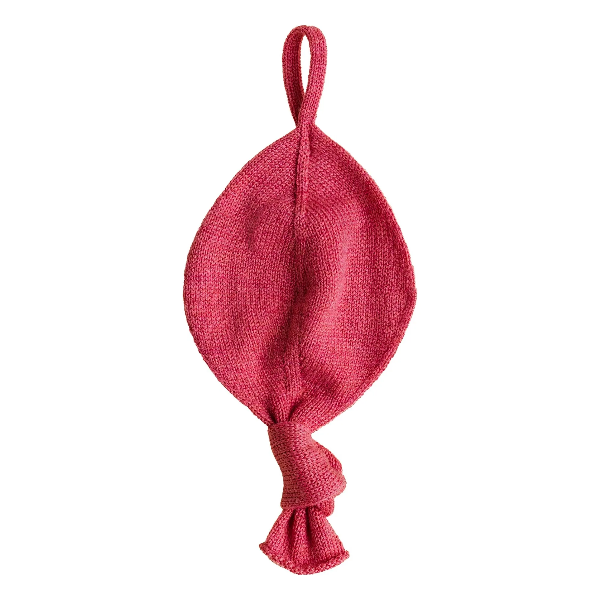 Hvid Fuchsia Titi Merino Wool Pacifier Holder