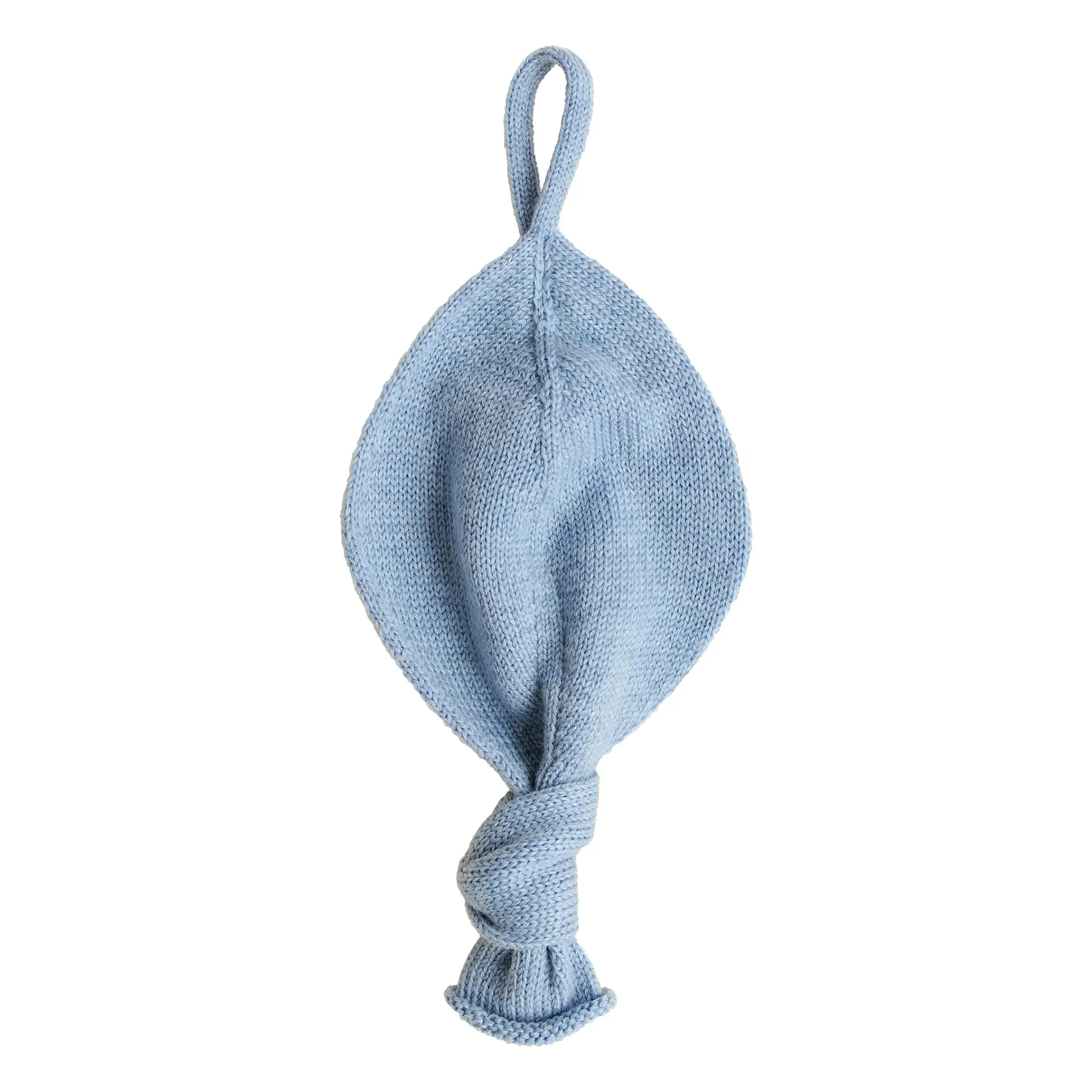 Hvid Light Blue Titi Merino Wool Pacifier Holder
