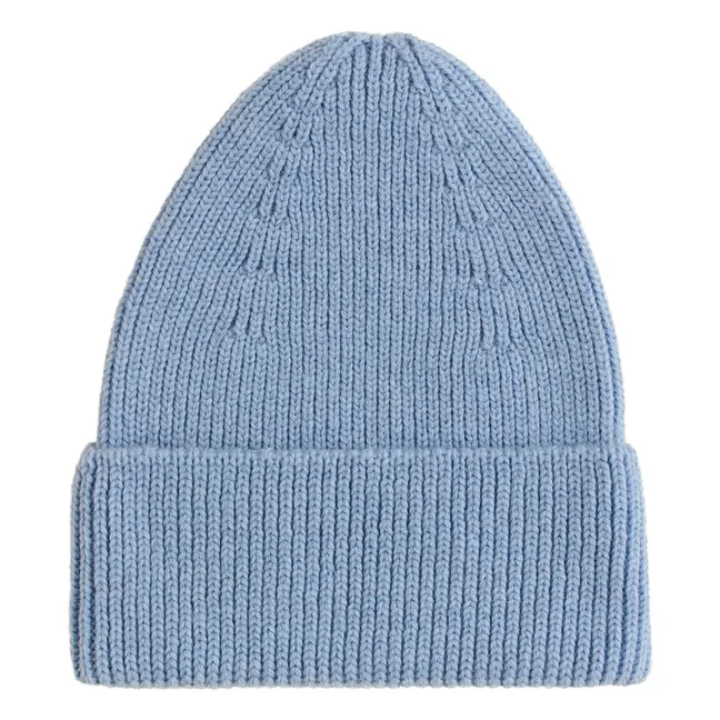 Bonnet Fonzie Laine Mérinos | Bleu Clair