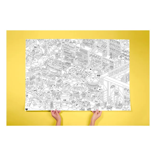 Poster Géant Super Marché