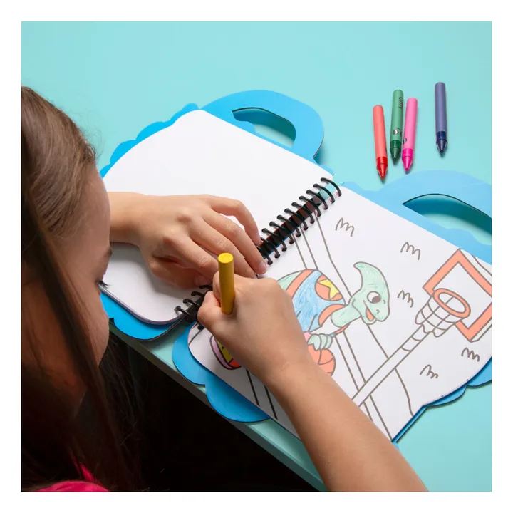 Cahier de coloriage avec stickers Dino- Image produit n°4